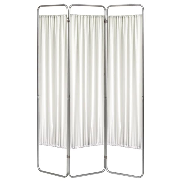 3 Section Economy Privacy Screen with Fabric Panels, Frost